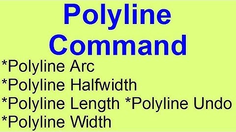 Polyline Command in AutoCad II Hindi/Urdu Tutorial