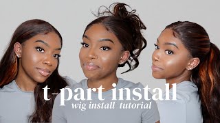 Quick, Easy, Flawless Synthetic T-Part Wig Install For Beginners | Gorgius Hair | Step By Step