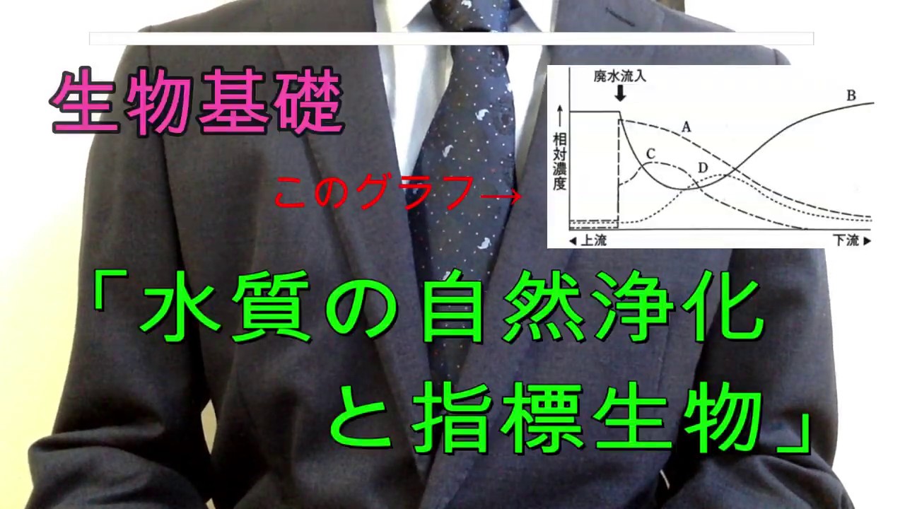 高校生物基礎「水質浄化と指標生物」