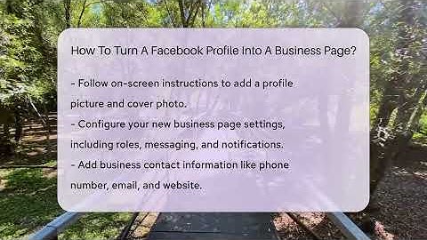 How To Turn A Facebook Profile Into A Business Page? - Everyday-Networking