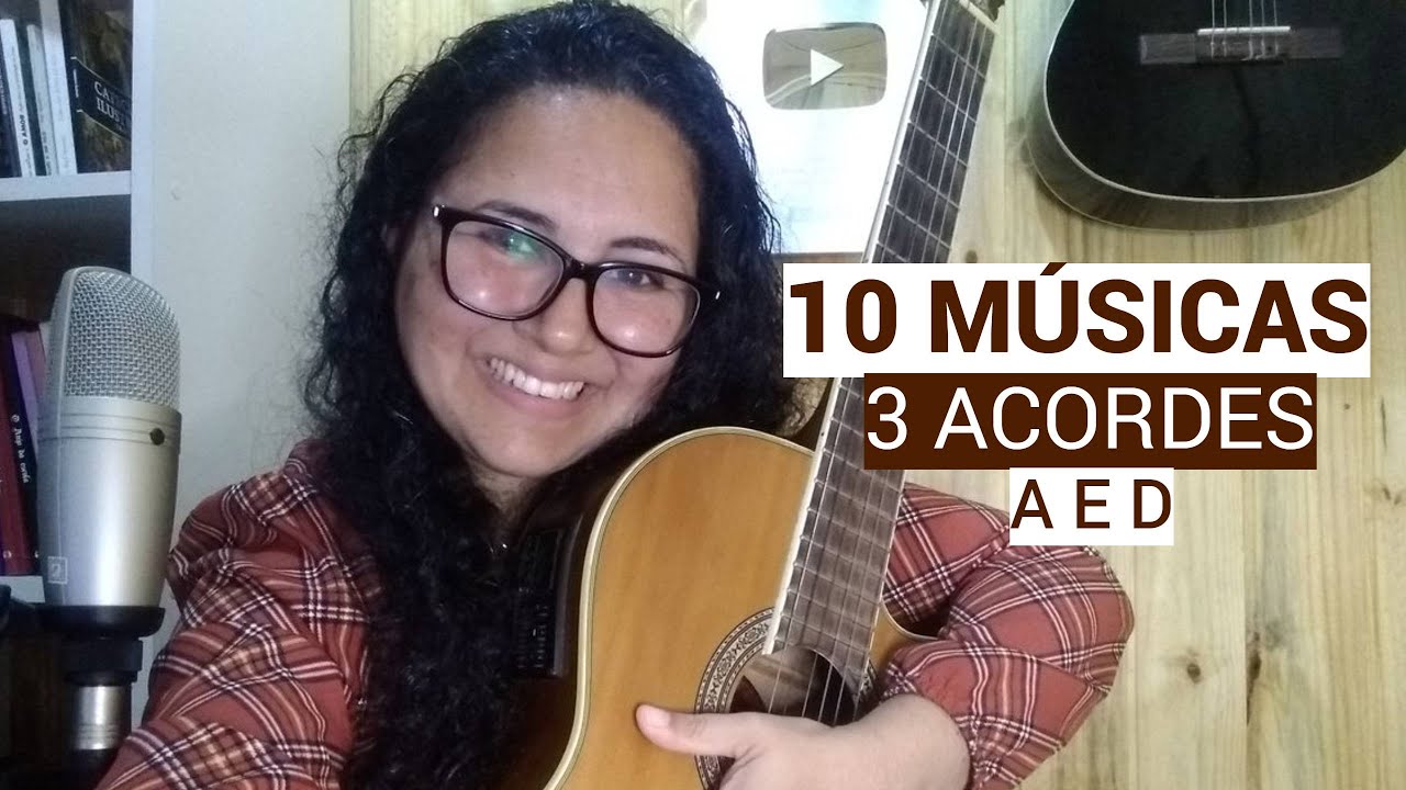 Músicas  FÁCEIS com acordes A D E (SEM PESTANA)