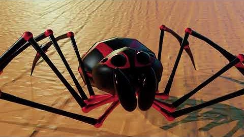 Spider VS Robot Short Animation | Created using Blender