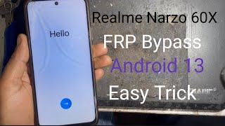 Realme Narzo 60x 5g FRP Bypass Realme Narzo RMX3782 Google Account Bypass |New Trick
