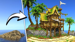 Transforming a Minecraft Island into the ULTIMATE Survival  Base