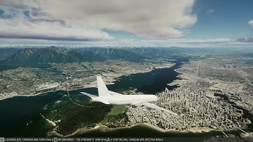 Unreal Engine 5 Pet project called Sim Fly - Demo With Takeoff and Landing in YVR