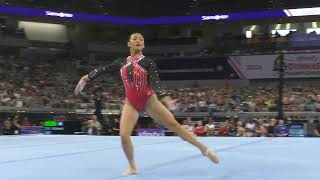 Sunisa Lee -  Floor Exercise  - 2024 Xfinity U.S. Championships  - Senior Women Session 2 Day 2