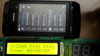 Home Automation using SMS using 8051, SIM 300, LCD, RTC.