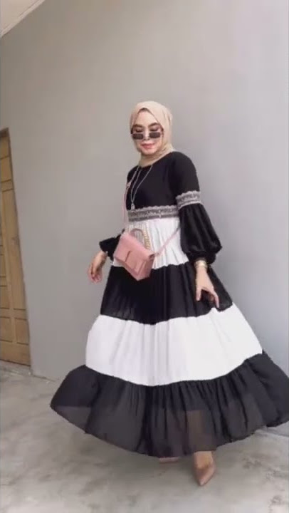 Model Baju Gamis Terbaru 2021/2022 | Gamis Maxy dres kekinian trend 2022 ‼️#gamislebaran