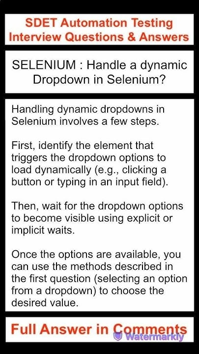 SELENIUM How Can You Handle A Dynamic Dropdown In Selenium YouTube selenium-how-can-you-handle-a-dynamic-dropdown-in-selenium-youtube