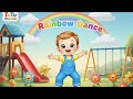 Rainbow Dance Song For Kids 🌈 TuTu Rhymes|  Learn Color With Fun Moments | Kids Action Dance &amp; Song