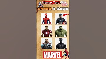 Memory Test Quiz 🧠 | Memories Superheros #quiz