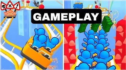 Runner Coaster - Gameplay Walkthrough Part 1 Levels 1-10 Ultimate Coaster (iOS,Android)