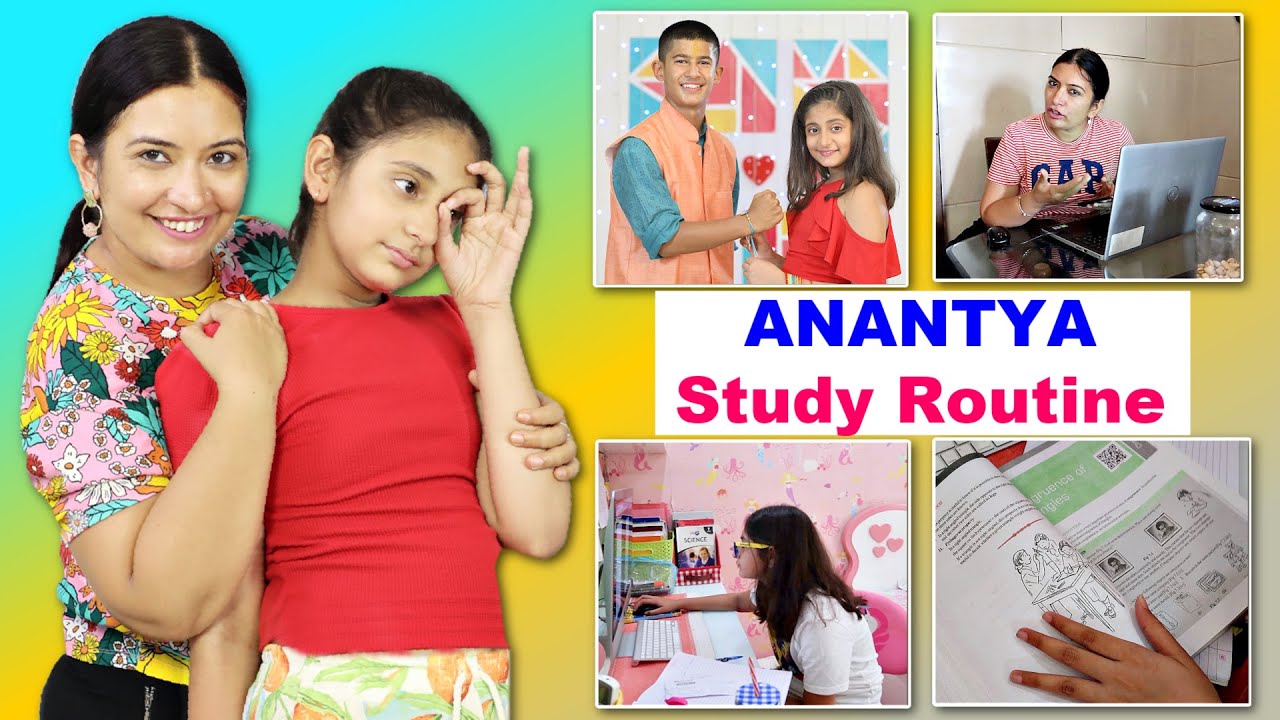 Anantya Study and Exam Routine | A Day in My Life l CookWithNisha | Cook With Nisha