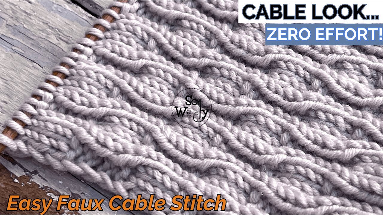 Knit & Purl Stitch that Looks Like Expert's Work! (Reversible + Lays Flat) - So Woolly