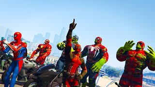 Sport bike SPIDER MAN and New Mutants in the Ramps Challenge