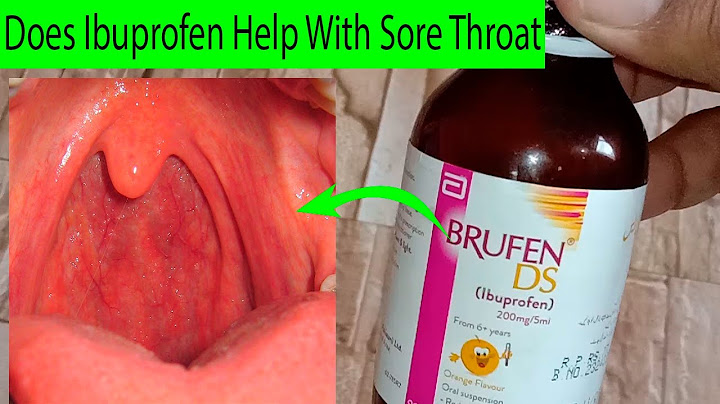 Can you take motrin for a sore throat