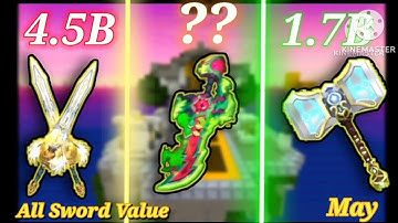 VALUE OF EVERY MVP SWORD [ MAY 2025 ] SKYBLOCK BLOCKMAN GO