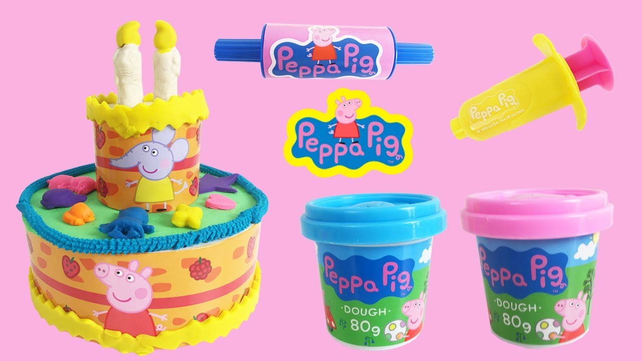 Kleien Met Peppa - Taart Van Klei Peppa Pig Playdoh ...