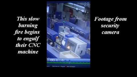 Firetrace extinguish CNC fire!