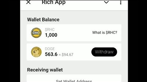 Rich App Doge withdraw | Rich App Free Doge Miner -  How to Withdraw | Rich App Claim Doge coin bot