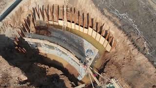 Подготовка для строительства тоннеля под ж/д путями / автомагистраль Центральная / Самара / Russia