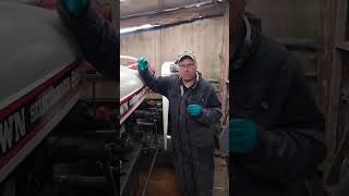 David Brown 990 Selectamatic Loader preparation for install.