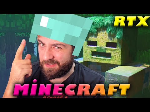 😲 GERÇEK HAYATTA MİNECRAFT 😲| Minecraft RTX Survival #1 | Minecraft Türkçe