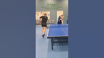 Which shot is illegal? Table tennis rules explained #tabletennis #pingpong