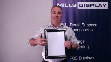 Weatherproof Retail Display Poster Snap Frame Mitred Corner