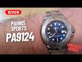 WATCH REVIEW: PARNIS SPORTS 41MM AUTOMATIC SS BRACELET WATCH