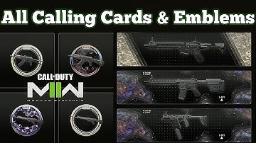 How To Unlock All Calling Cards & Emblems In Modern Warfare 2 (New MW2 Calling Card & Emblem Glitch)
