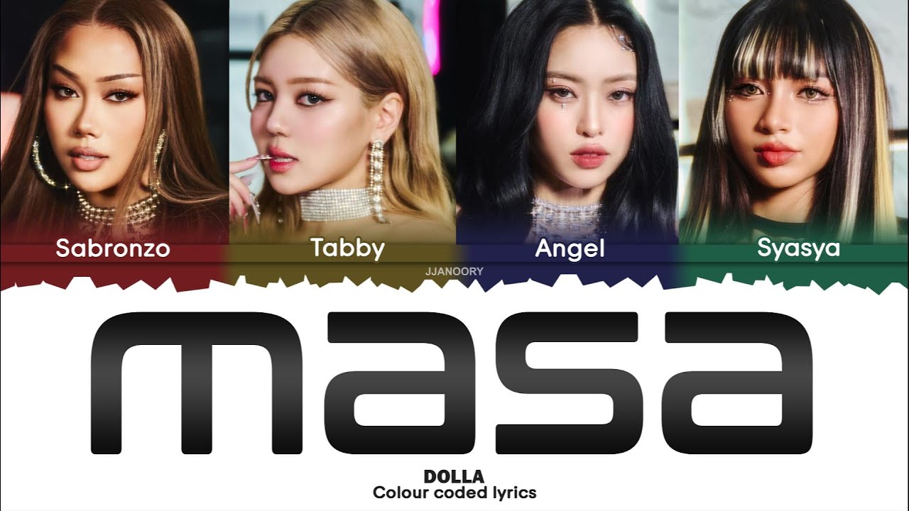 DOLLA   MASA Lyrics Color Coded