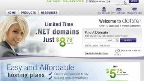 Managing Your DNS (Update Name Servers) at Dotster.com