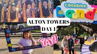 ALTON TOWERS VLOG - CBEEBIES LAND - DAY 1 | FAMILY OF 6