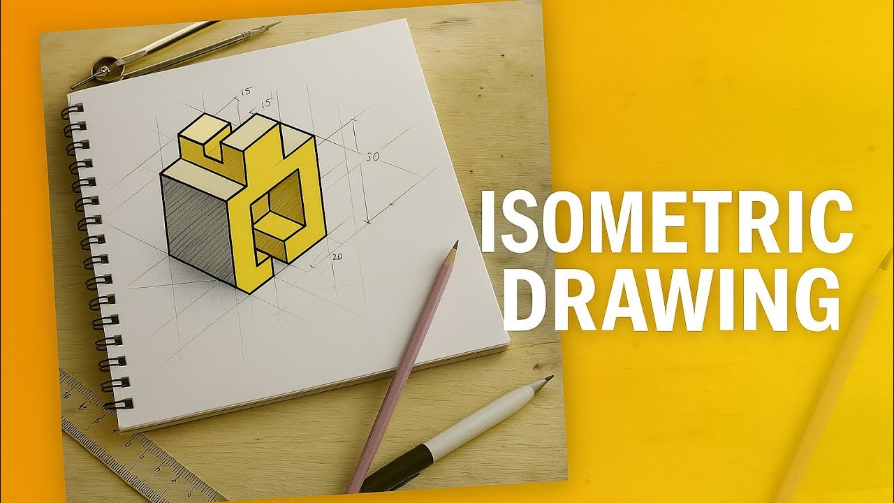 Learn Isometric Drawing Easily | Technical Sketch Tutorial - YouTube