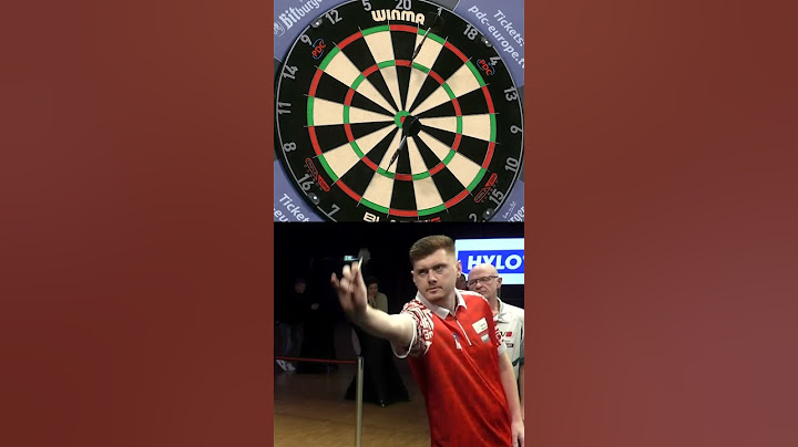 Dropping a dart during a nine-darter 🤣