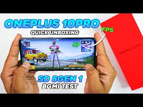 OnePlus 10 Pro 5G Unboxing and BGMI Test With FPS Meter 🔥 Snapdragon 8Gen 1 🔥