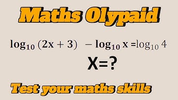 Australia Can you Solve? How to Solve Logarithmic Equations Olympiad Maths Tricks