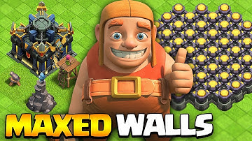 Rushed Base Uses Hammer Jam 2025 to Max All Walls | Clash of Clans