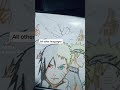 Naruto screams to Sasuke in different laguages - Art version