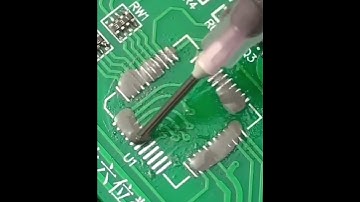 Desoldering and Soldering ic #JLCPCB #ic #shorts