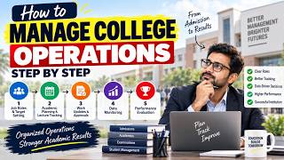 How to Manage College & Institute Operations | Step-by-Step Educational FMS Workflow