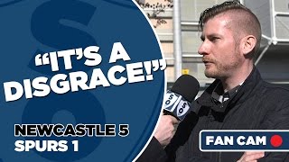 Newcastle utd 5-1 tottenham hotspur | "a disgrace!" fan cam