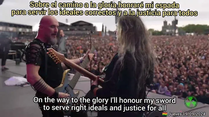 Rhapsody of fire - Emerald Sword (Subtitulado inglés - español) Hellfest 2024