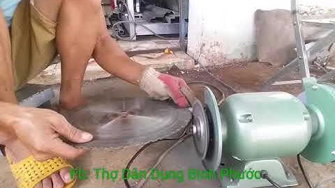 Mài lưỡi cắt sắt hợp kim (tua chậm)