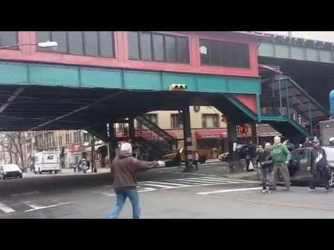 GREEK DUDE GOES NUTS ON THE STREETS OF ASTORIA