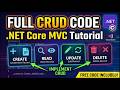 CRUD Operations in ASP.NET Core MVC 🔥 | Entity Framework Core | Create Read Update Delete