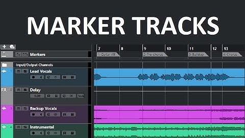 Working with Marker Tracks in Cubase