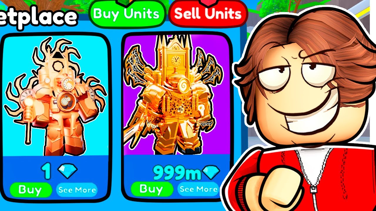 Spending a day in MARKETPLACE! (Toilet Tower Defense)