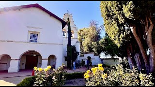 Strolling through the historical Bautista Mission in San Benito County